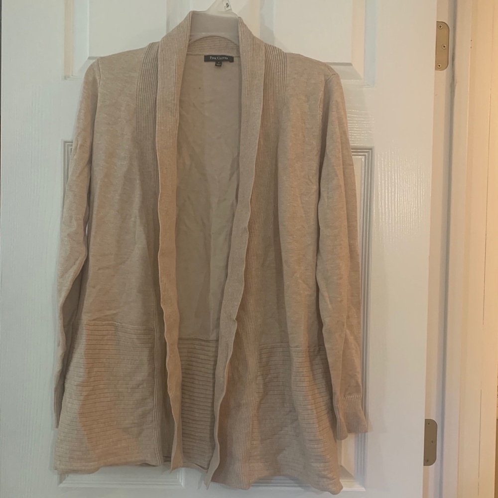 Tan cardigan